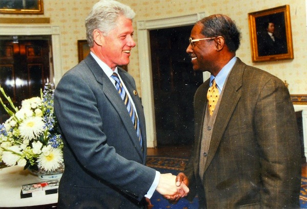 Dr. Ron Walters & former U.S. President Bill Clinton
